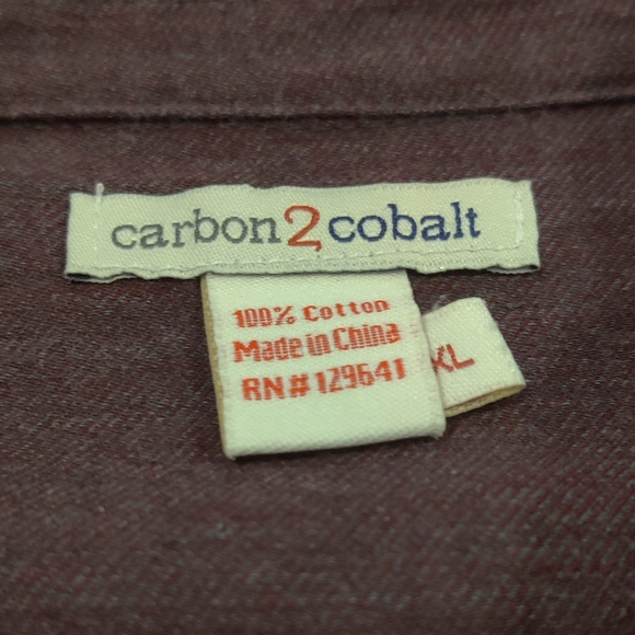 Carbon2Cobalt Mens XL Grey Button Down Shirt - Picture 4 of 8